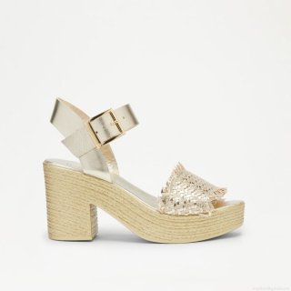 Russell & Bromley LIBERATE Woven Platform Sandal