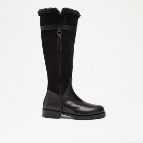 Russell & Bromley SLOPEY Faux Fur Knee-High Boot